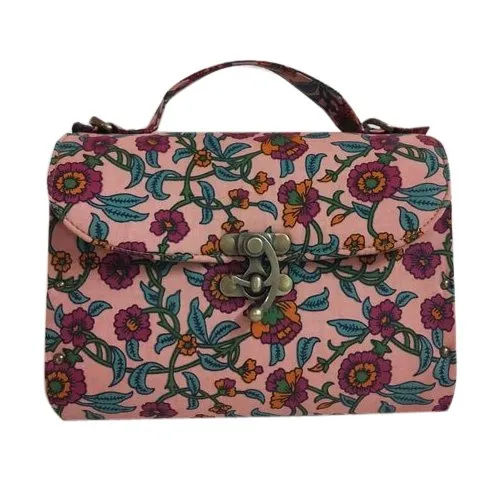 Pink-Multicolor Ladies Stylish Hand Bag