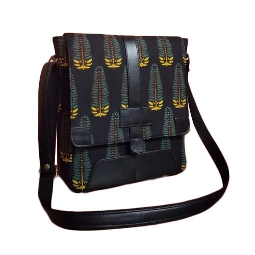 Black-Multicolor Office Unisex Crossbody Sling Bag