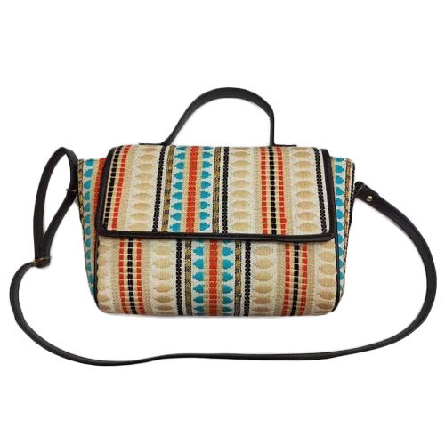 Multicolor-Black Crossbody Flap Sling Bags