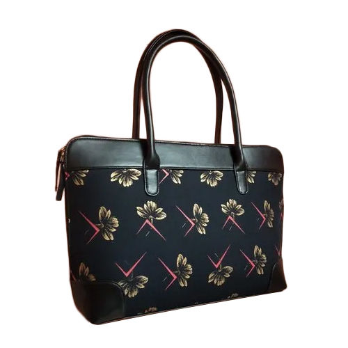 Handcrafted Printed Jute Handbags