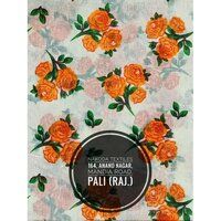 Flower Print Safa Fabric