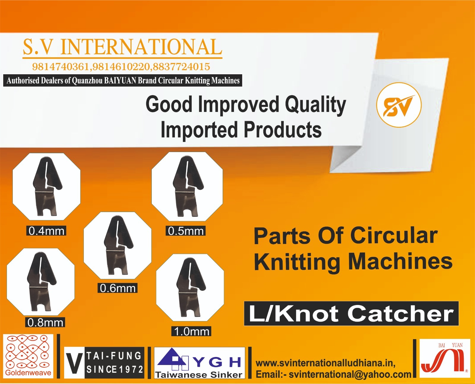Knot catchers L type (0.4/0.5/0.6/0.8/1.0mm)
