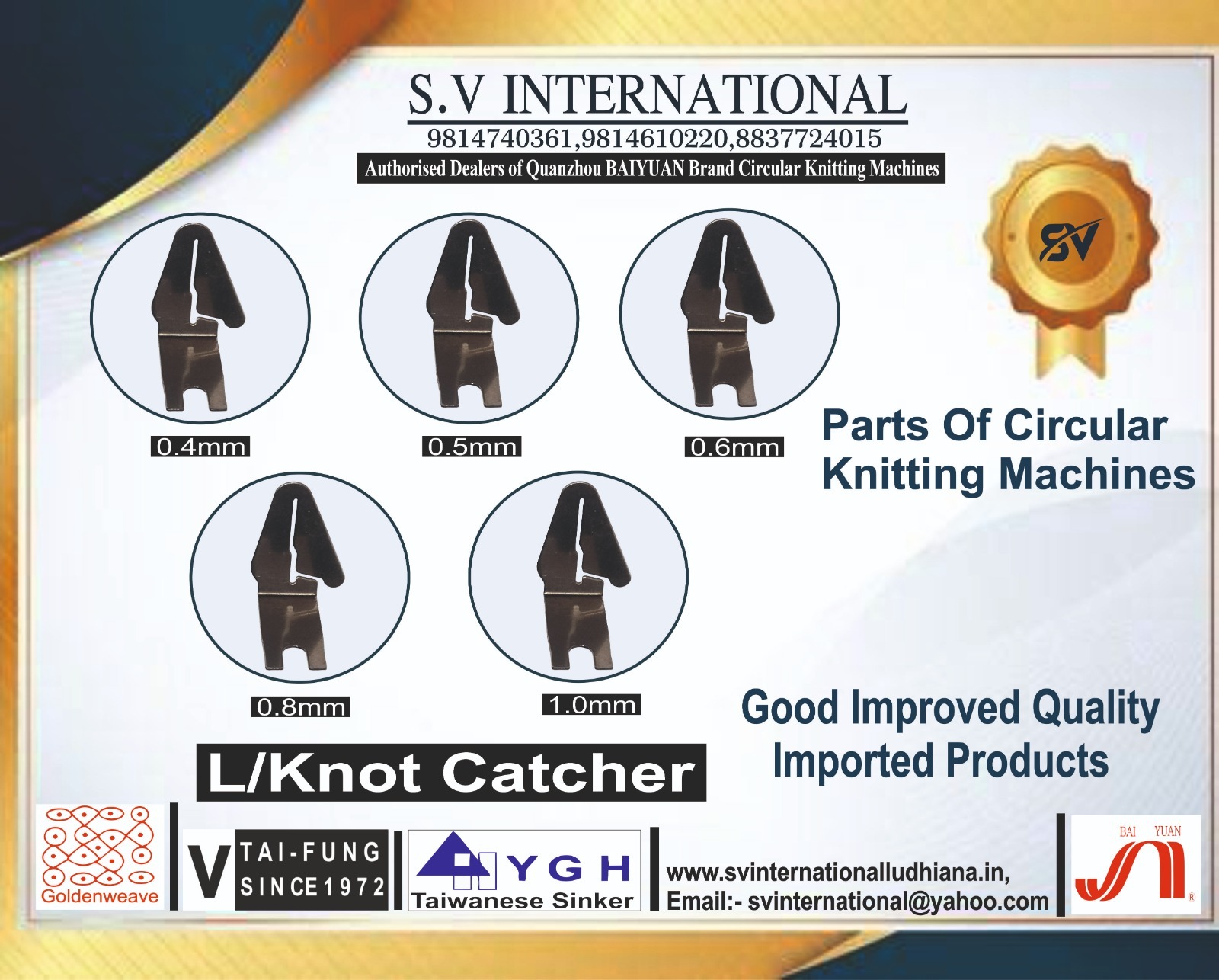 Knot catchers L type (0.4/0.5/0.6/0.8/1.0mm)