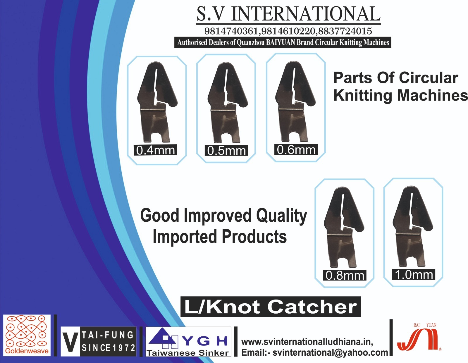 Knot catchers L type (0.4/0.5/0.6/0.8/1.0mm)