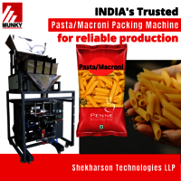 Pasta Packaging Machine - Stainless Steel, Silver Color | Electric Drive, Automatic Grade, Human Machine Interface
