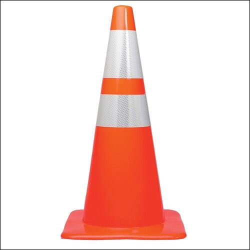 Safety Cone - 750mm PVC Design | Durable Rubber Base for Stability