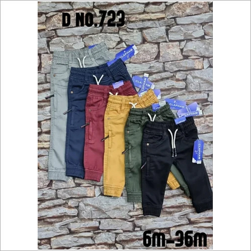 Cargo Kids Jeans - Denim, Regular Fit, Customized Color | Unisex, No Fade, Washable, Plain Dyed for All Seasons (1-8 Years)
