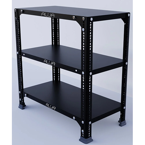 Solid Metal Book Shelf Trader In Indore India White Slotted Angle 