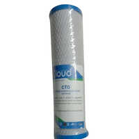 Cto Carbon Filter - Plastic Material, Micron Rating 0.5, White Color | Versatile Use For Ro Systems, Air Purifiers, 6-month Warranty