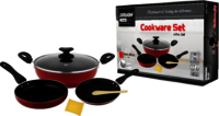 Non Stick Cookware Set - Interior Coating: Aluminium