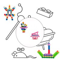 HEXA BLOCKS TOY 120 PC BUILDING CONSTRUCTION TOY SET (3908)