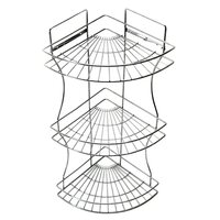 MULTIPURPOSE STAINLESS STEEL MULTI 3 TIER CORNER STORAGE RACK 5265