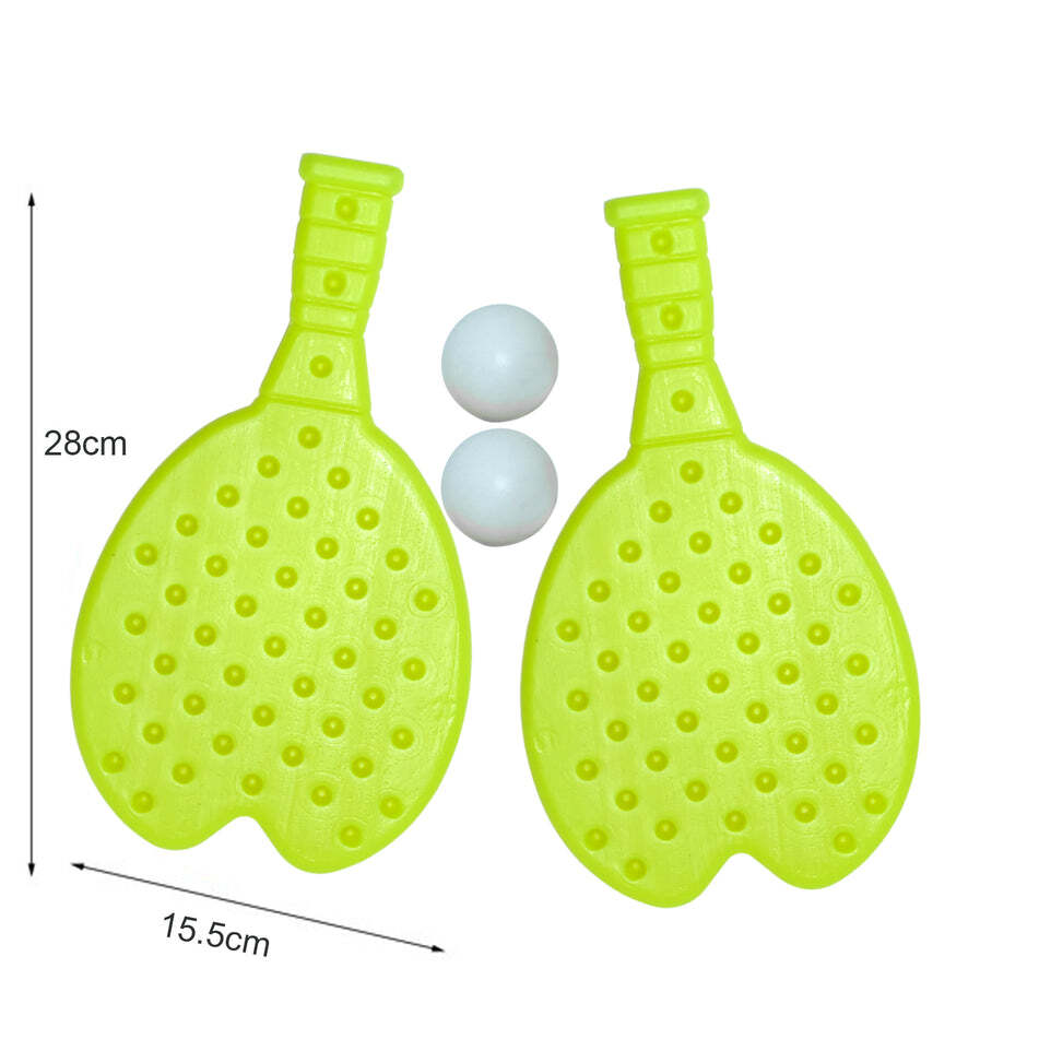 PLASTIC TABLE TENNIS RACQUET WITH BALL (8025)