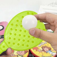 PLASTIC TABLE TENNIS RACQUET WITH BALL (8025)