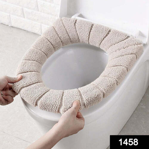 WINTER COMFORTABLE SOFT TOILET SEAT MAT COVER PAD CUSHION PLUSH (1458)