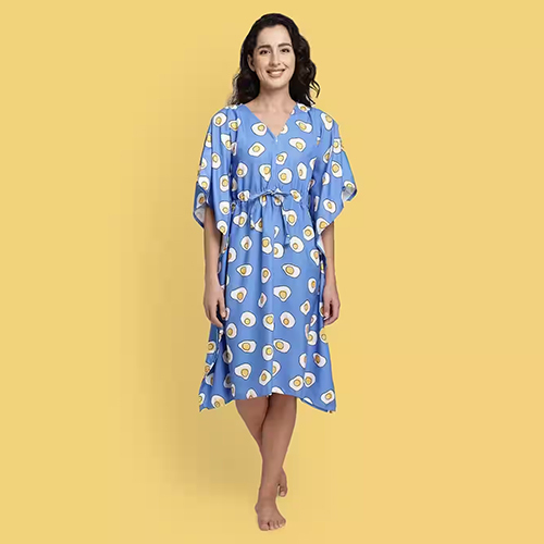 Sky Blue Bellofox Sunny Side Up Kaftan