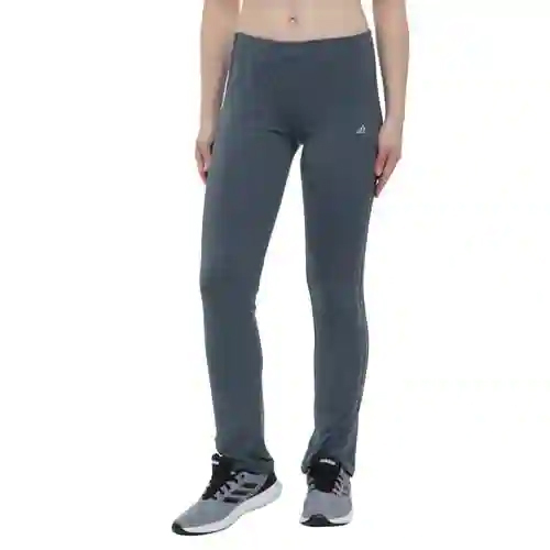 Ladies 3-Stripes Yoga Pants - Cotton, Medium Size, Grey | Breathable, Washable, Perfect for All Season