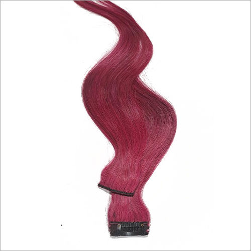 Clip-In Clip In  Streak Burgundy Color