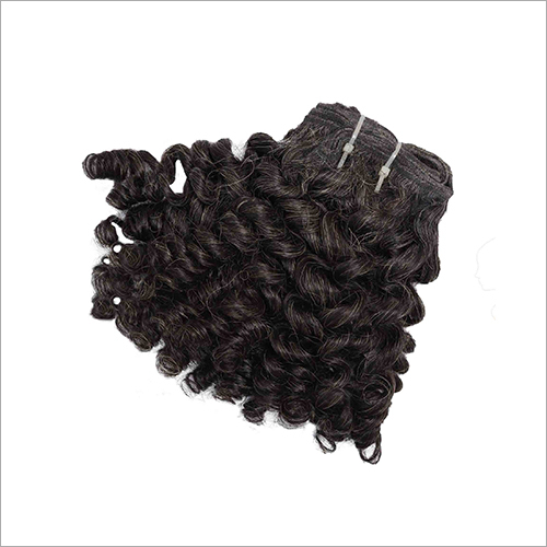 Machine Weft Curly Salt And Pepper Extension