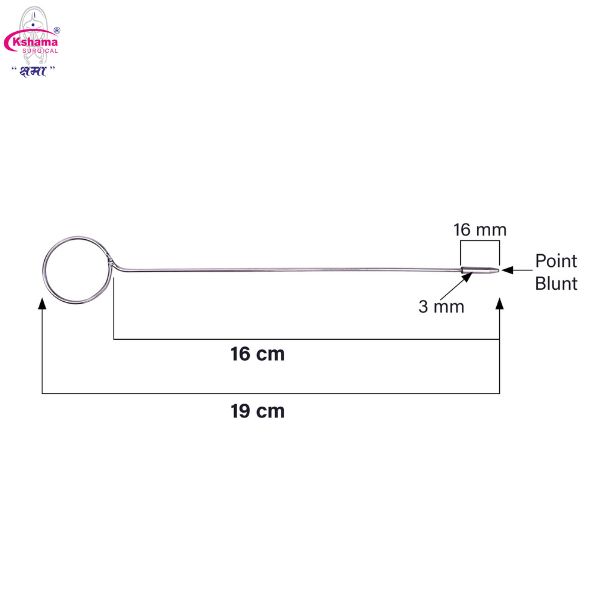 Veterinary Teat Instrument Tumor Extractor 1 Ring - Application: Animal Treatment