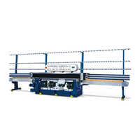 White And Blue Straight Line Single Edging Machine