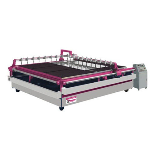 Silver Semi Automatic Glass Cutting Machine