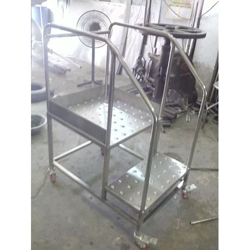 Stainless Steel Ss Two Step Ladder