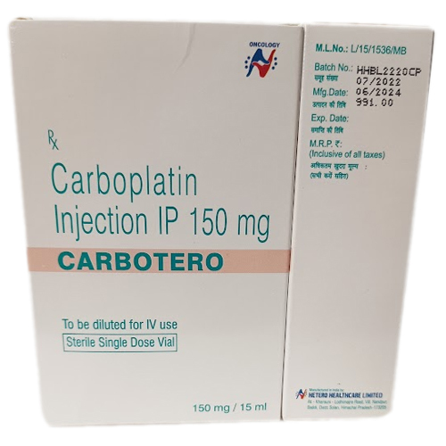 150Mg Carbotero Injection Keep Dry & Cool Place