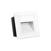 Smart Led Step Light - Plastic & Glass, Various Sizes Available, White Color Illumination For Enhanced Pathway Visibility