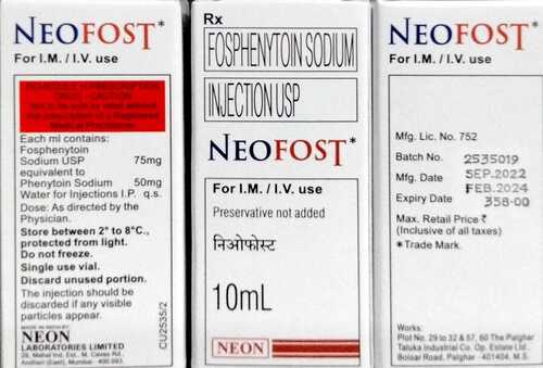  लिक्विड नियोफ़ॉस्ट 10Ml फ़ॉस्फ़ेनिटोइन इंजेक्शन