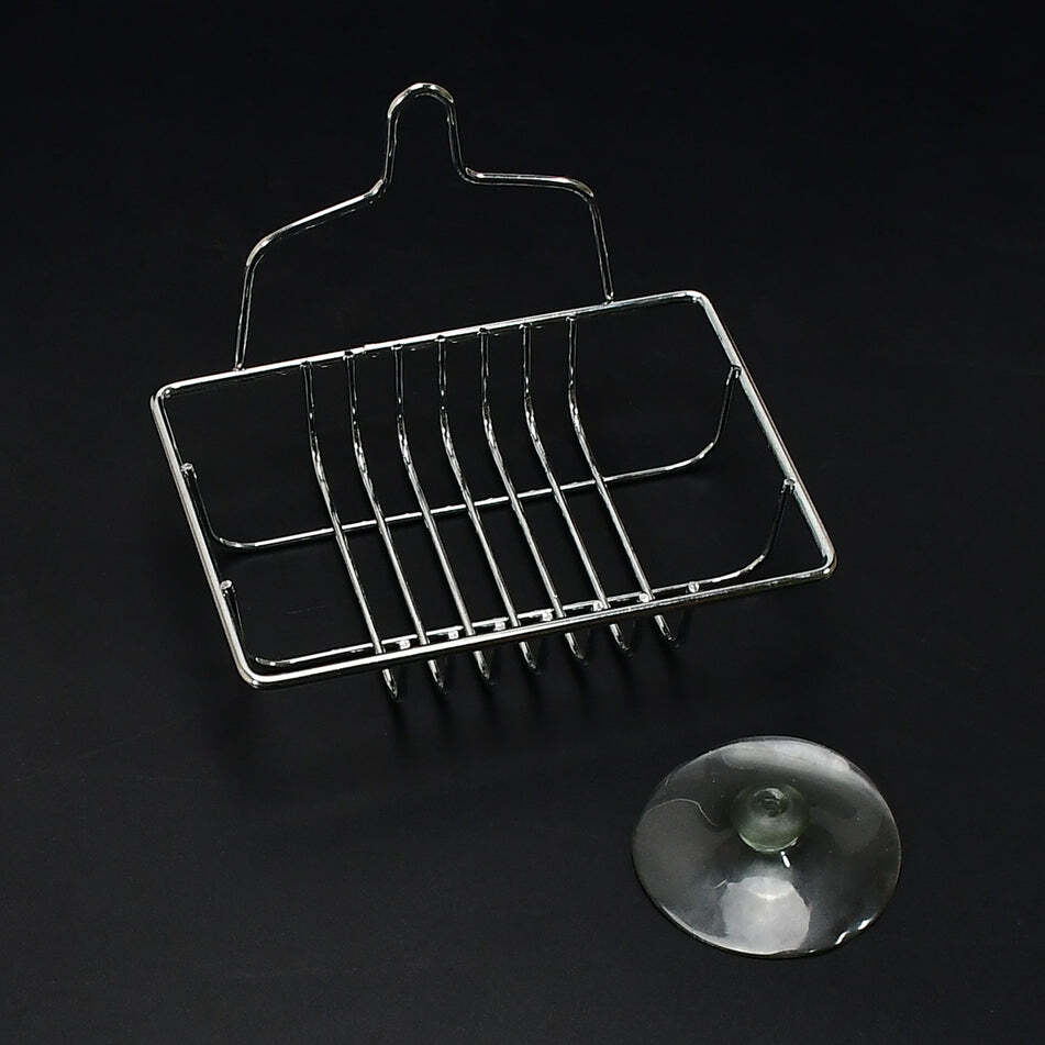 WALL MOUNTED STEEL SOAP HOLDER DISH CASE 13CM (5193)