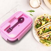 LUNCH BOX 3 COMPARTMENT PLASTIC LINER LUNCH CONTAINER(2809v)