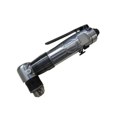 Air Angle Drill - Silver-Black Elongate Design | Commercial & Industrial Use Powerful Performance Versatile Tool