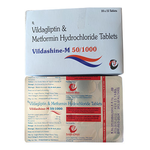 Vildagliptin And Metformin Hydrochloride Tablets