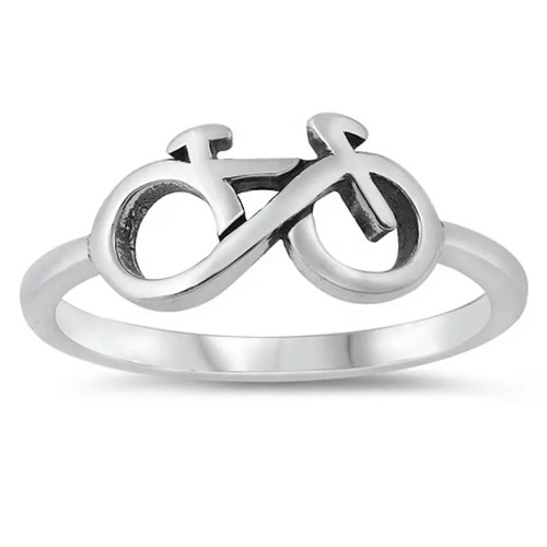 925 Sterling Silver Attractive Handmade Bicycle Plain Silver Toy Ring