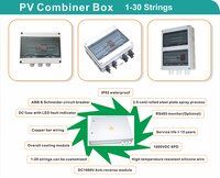 Solar Energy Combiner Box for PV Combination 6 Strings ABS Enclosure IP65 Waterproof