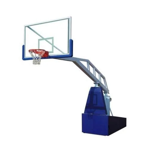Movable Basketball Pole With Height Adjustment.