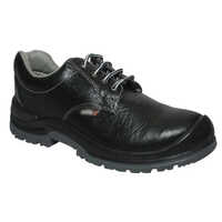 Medium Ankle Safety Shoes - Kankor Leather, Different Sizes Available, Black Lace Shoes For Men | Stylish And Durable Footwear