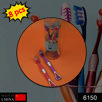 8 Pc 2 In 1 Toothbrush Case Widely