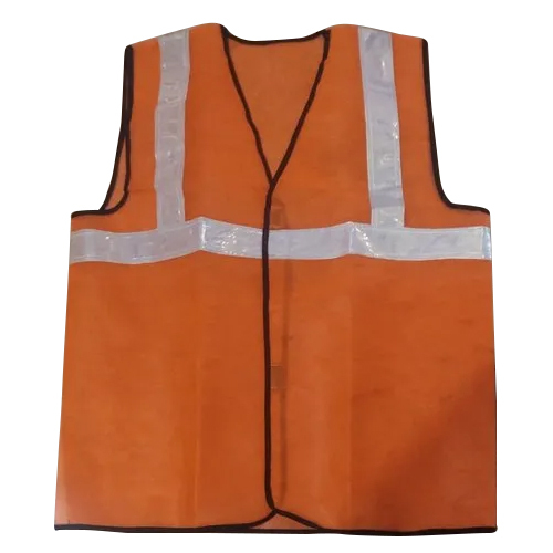 Polyester Orange Safety Jacket Usage: Security Purpose