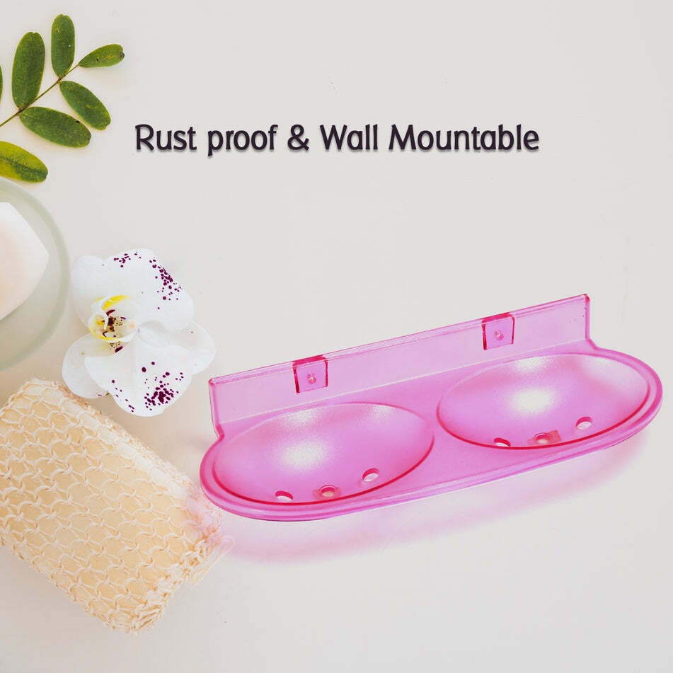 ROUND SHAPE CLEAR SOAP DISH HOLDER (7646)