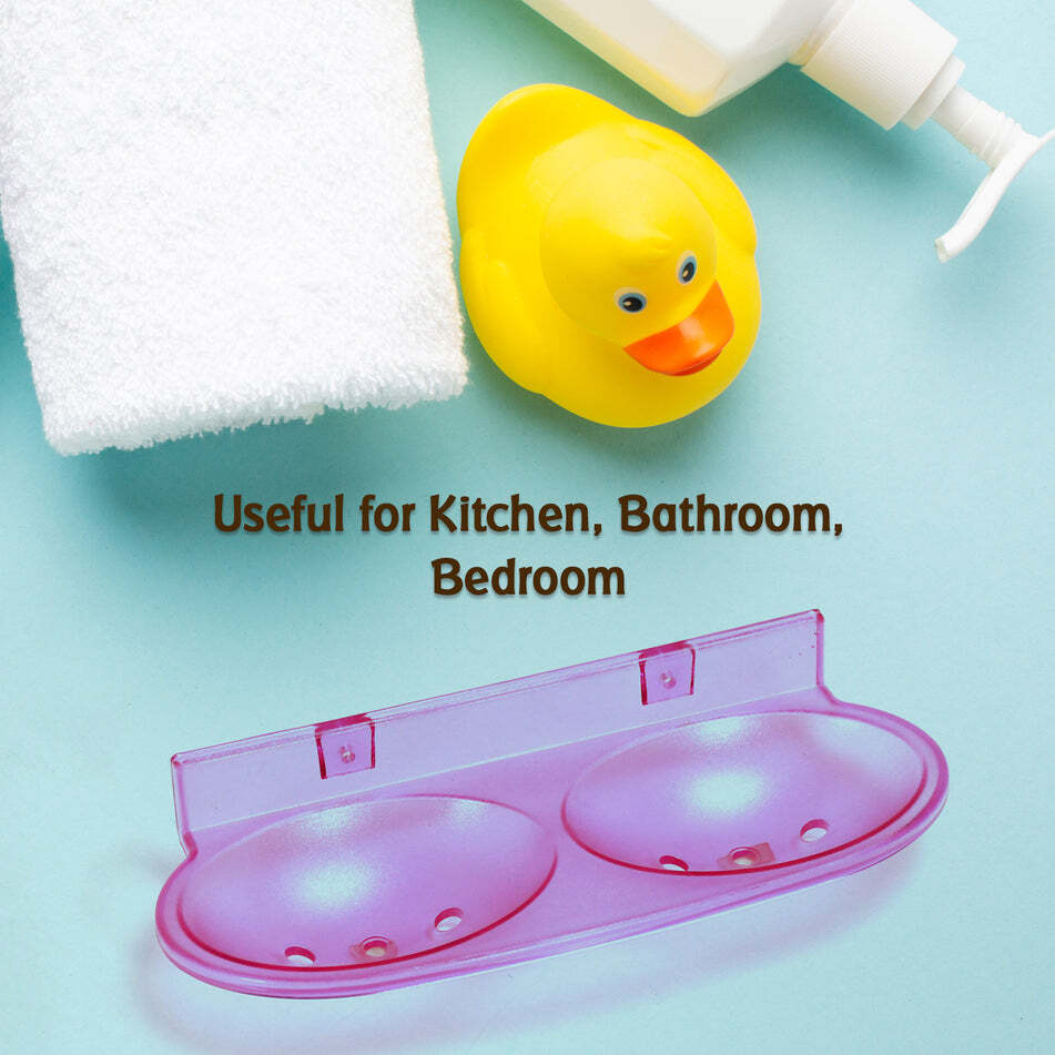 ROUND SHAPE CLEAR SOAP DISH HOLDER (7646)