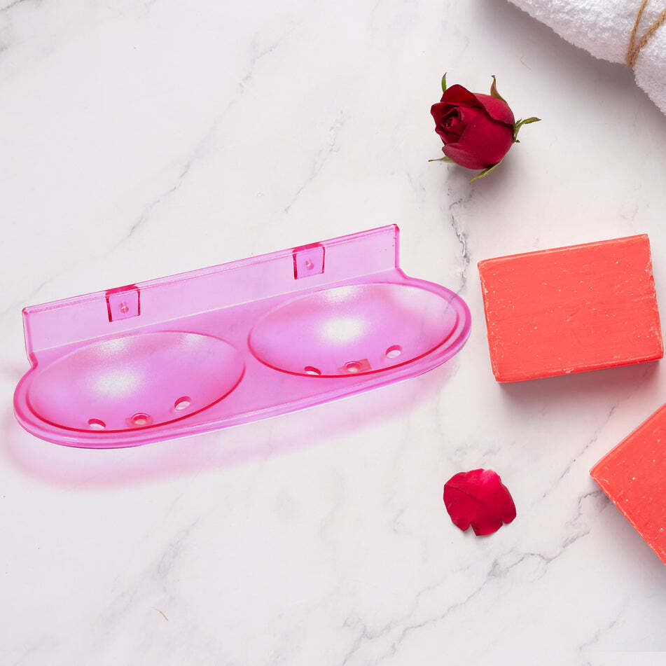 ROUND SHAPE CLEAR SOAP DISH HOLDER (7646)