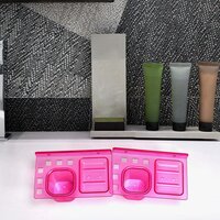 SOAP DISH HOLDER TOOTHBRUSH AND TOOTHPASTE HOLDER 3 IN 1 CLEAR (7642)