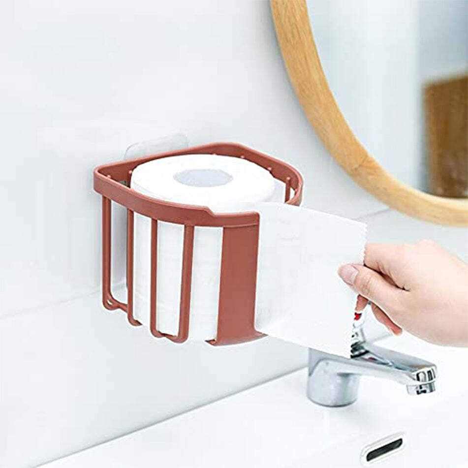 TOILET ROLL HOLDER TOILET PAPER HOLDER HANGER FOR BATHROOM (9107)
