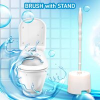 TOILET CLEANING BRUSH WITH POTTED HOLDER (6615)