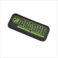 Silicone Bag Labels - Waterproof Black Silicone Rubber, Rectangular Shape, Water Activated Adhesive, Custom Design Printing Available