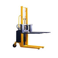 Battery Operated Hydraulic Stacker - 1000-1400 kg Load Capacity | Electric Power Compact Design Advanced Safety Features