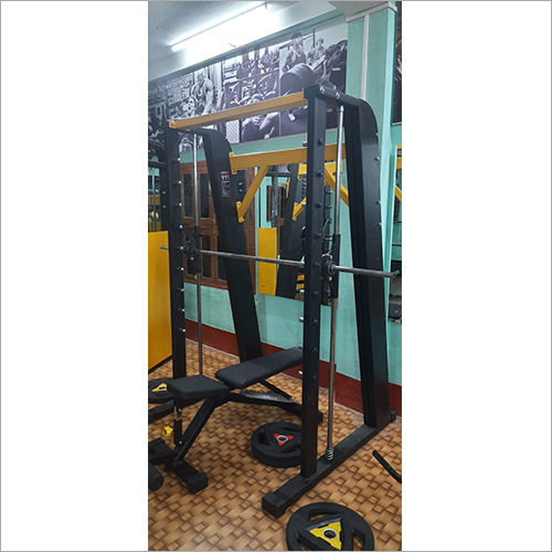 Smith Machine - Durable Steel Frame, Adjustable for Abdominal Exercise | Professional Gym Equipment for Controlled Strength Training