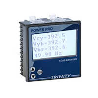 Digital Meter - Abs Plastic, 96x96x60mm, Smooth Black Finish | Low Energy Consumption, Load Manager Digital Display, Ip21 Rated, Overload & Overheating Protection